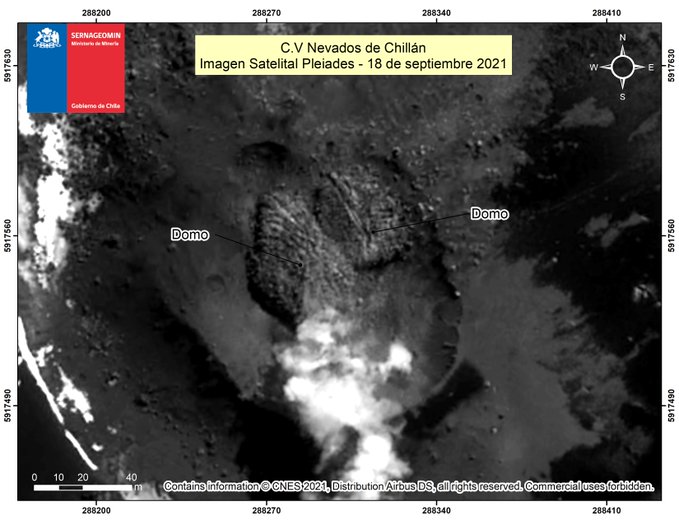 Detectan nuevo domo de lava en complejo volcánico Nevados de Chillán: es el tercero en lo que va del ciclo eruptivo