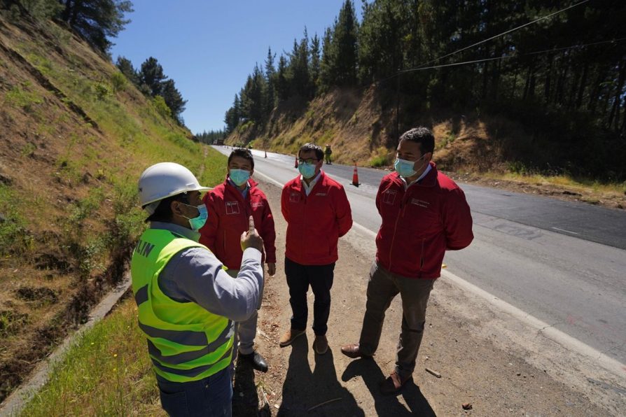 Un 30% de avance presentan obras de recapado asfáltico de la Ruta Los Conquistadores entre Quirihue y Trehuaco