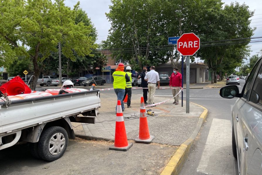 Comenzaron las obras de instalación de 15 nuevas cámaras de seguridad en Chillán