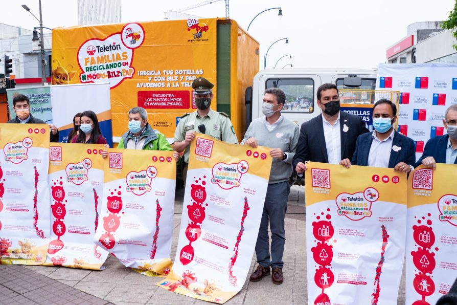 ¡Meta superada!: Ñuble alcanzó las cinco toneladas de botellas plásticas recolectadas en marco de campaña Teletón 2021