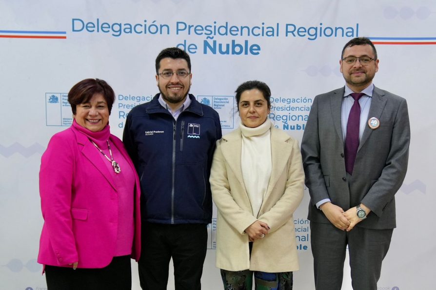 Delegado Pradenas recibe a nueva directora regional del Sence Ñuble