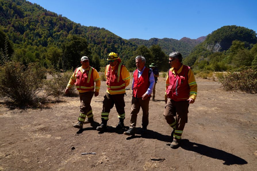 Autoridades anuncian que incendio en precordillera está contenido en un 90%