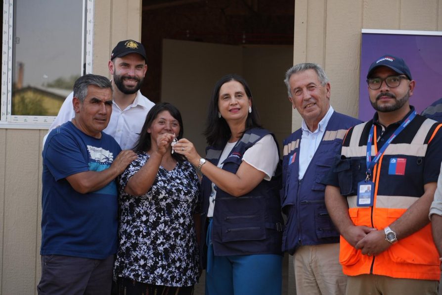 Delegación Presidencial Regional cumple compromiso y comienza entrega viviendas de emergencia en Ñuble