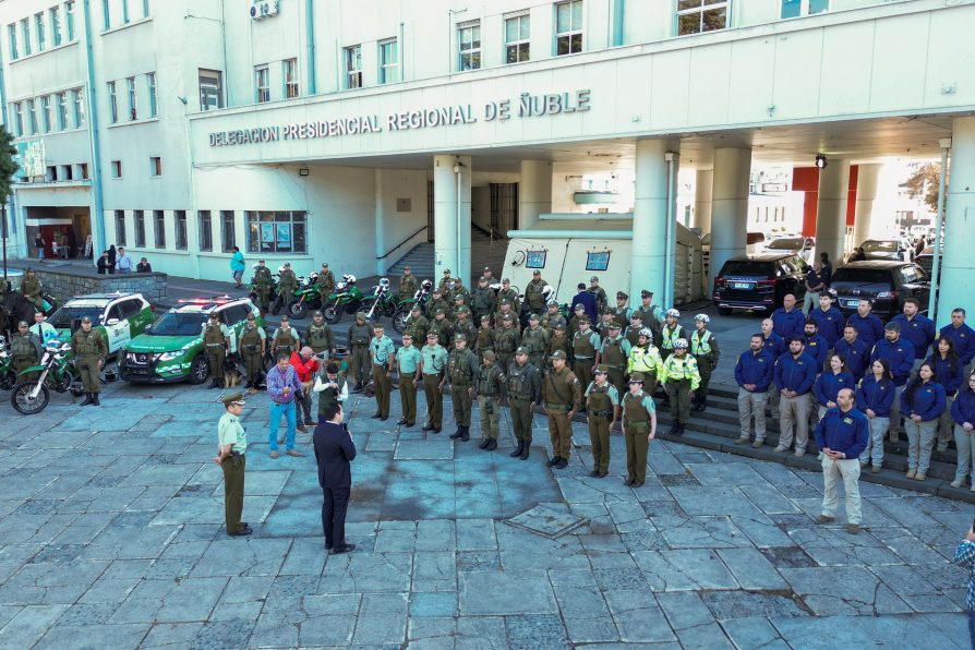 Delegado Presidencial, Carabineros, PDI y municipios refuerzan trabajo conjunto por la seguridad en Ñuble